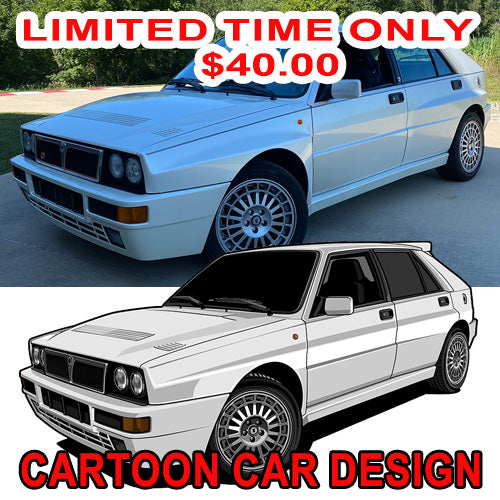 Cartoon Car Design - Limited Time Only