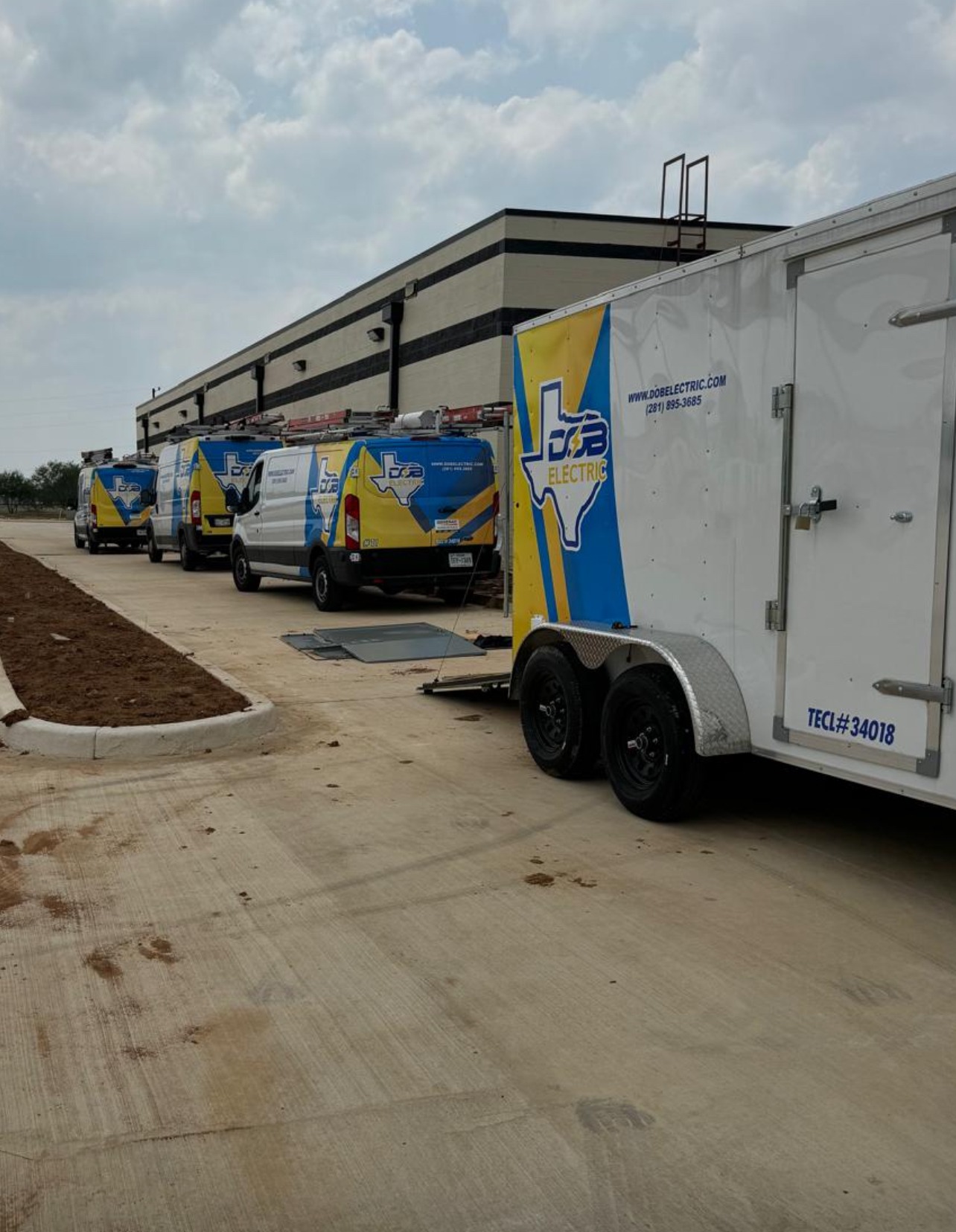 DOB Electric wrapped fleet and commercial trailer