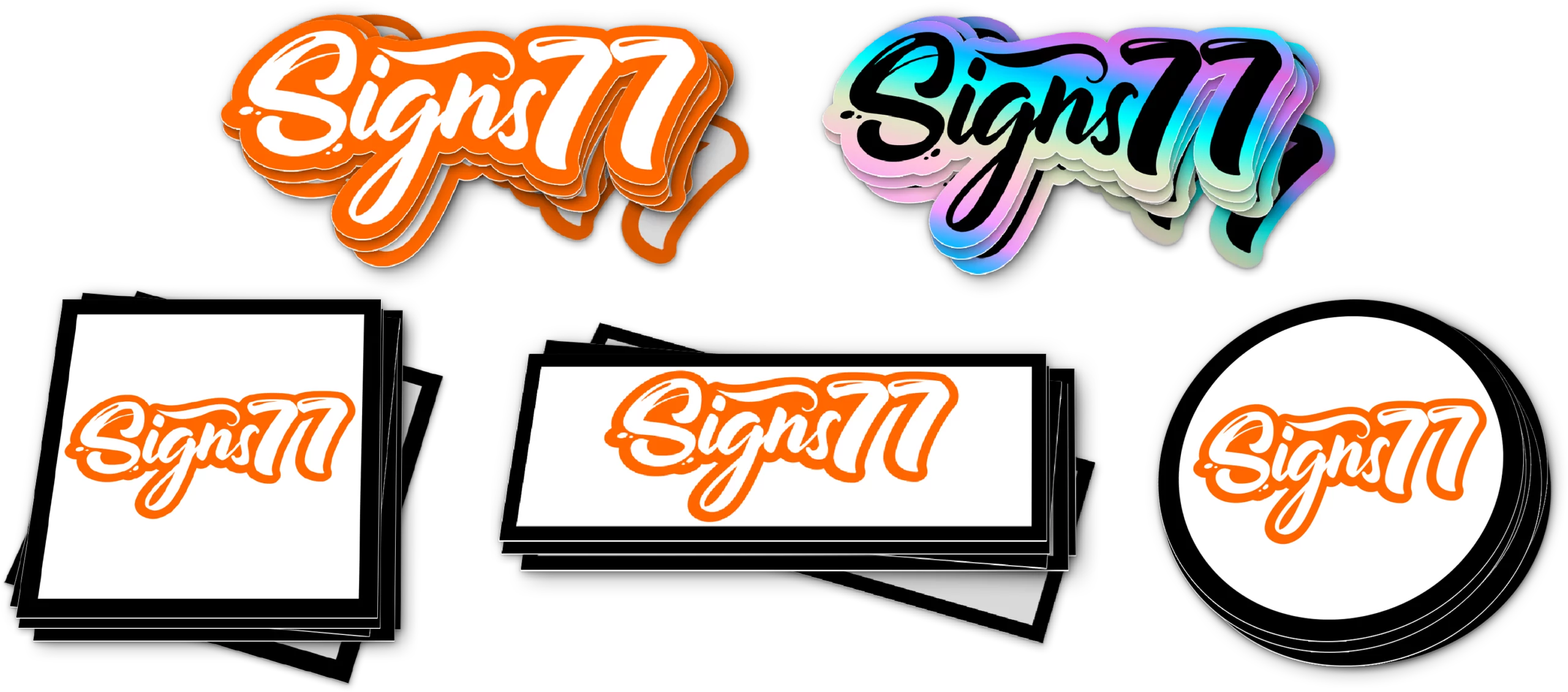 Signs 77 Custom Stickers